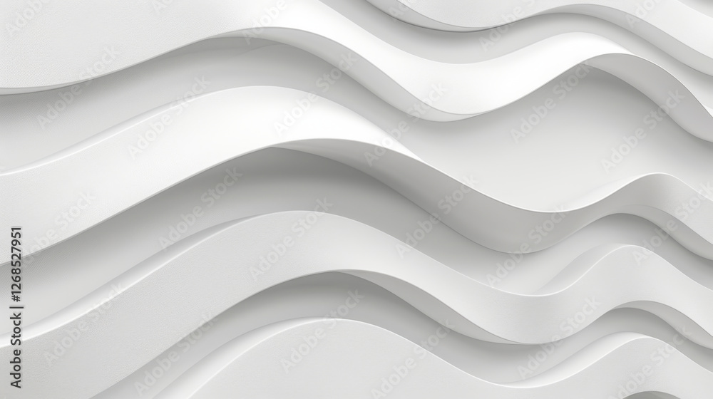 Textured white wall with flowing wave patterns creating modern aesthetic. design adds depth and elegance to interior spaces, perfect for contemporary decor Textured white wall with flowing wave patterns creating modern aesthetic. design adds depth and elegance to interior spaces, perfect for contemporary decor