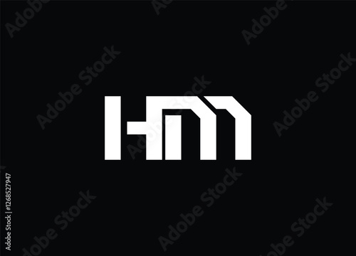 HM logo design vector template design