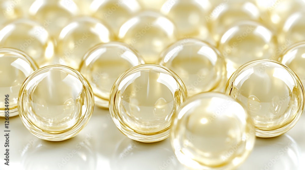 Golden spheres gleam softly reflecting light creating a luxurious aesthetic. AI Generated Golden spheres gleam softly reflecting light creating a luxurious aesthetic. AI Generated