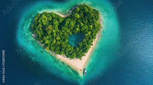 Heart Shaped Island Paradise