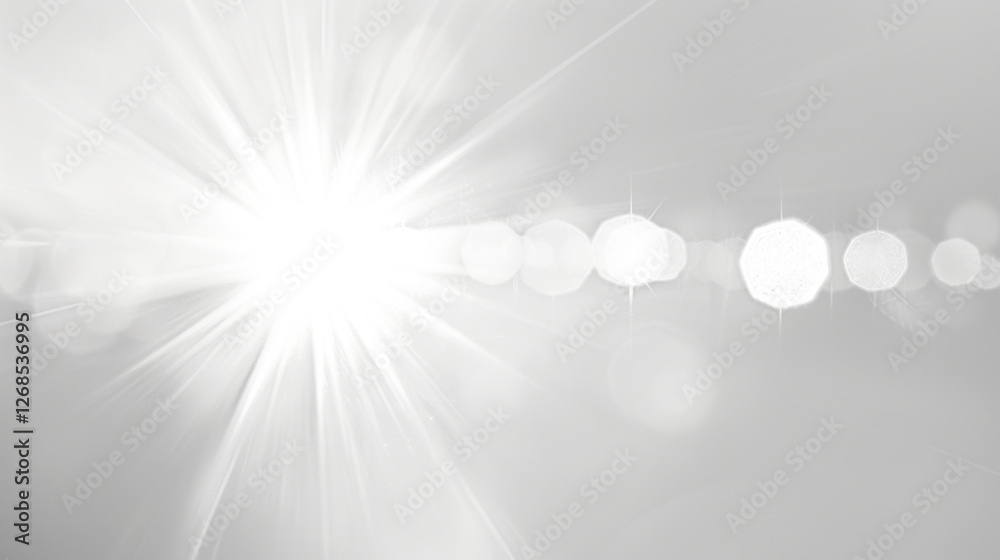 Bright light burst with soft bokeh effect, creating dreamy atmosphere. Ideal for backgrounds or artistic projects Bright light burst with soft bokeh effect, creating dreamy atmosphere. Ideal for backgrounds or artistic projects