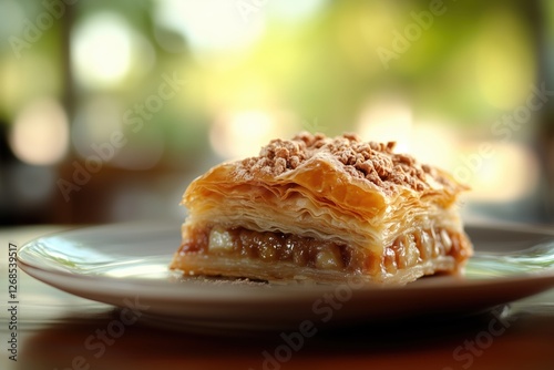 baklava, pastry, pistachio, pistachios, honey, syrup, bakery, sweet, dessert, layered, filo, dough, menu, menus, restaurant, photo, photographic, photorealistic, photography, dinner, background, wallp