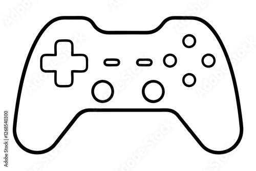 Video Game Controller Gamepad Flat Icon for Apps