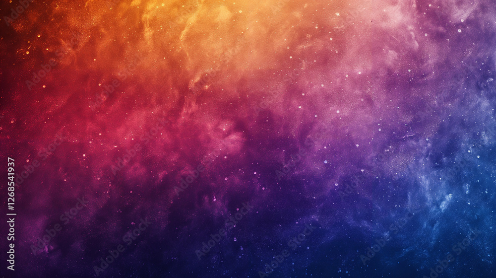 Naklejka premium A vibrant abstract space background featuring a nebula of stars and light