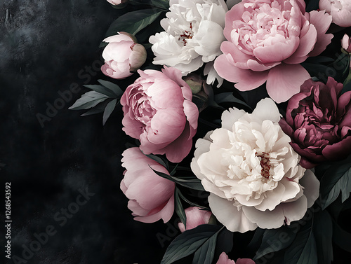 Seamless floral pattern with roses, watercolor. Vector illustration.