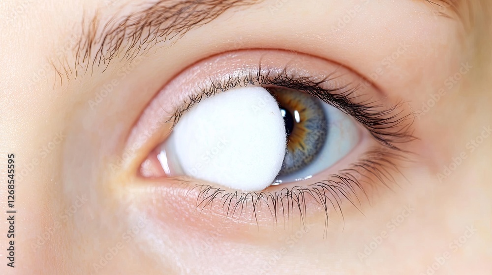 Step-by-step breakdown of how to cleanse eye makeup using cotton pads