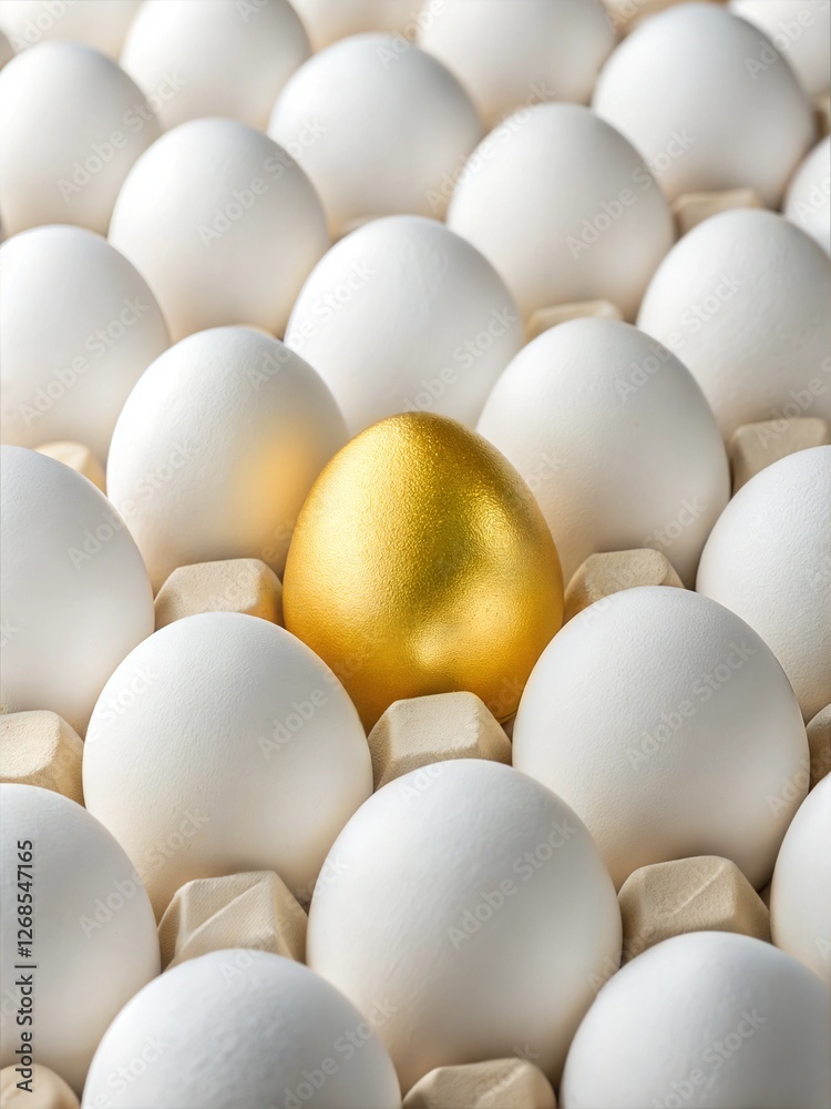 One Golden Egg Among White Eggs One Golden Egg Among White Eggs