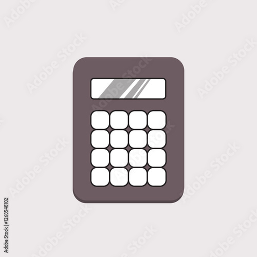 Kawaii Calculator Clipart Vector Design