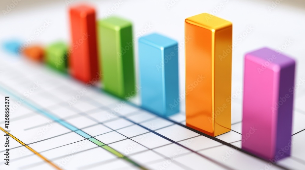 A professional bar chart with bold, colorful bars rising in front of a clean, minimalist grid background, symbolizing financial performance and growth A professional bar chart with bold, colorful bars rising in front of a clean, minimalist grid background, symbolizing financial performance and growth