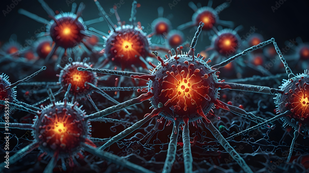 Fototapeta premium 3d rendered illustration of a virus