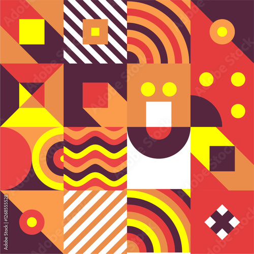 Abstract geometry design vector and background. Use for covers, VIP cards, printouts, posters and wallpapers. Vector illustration