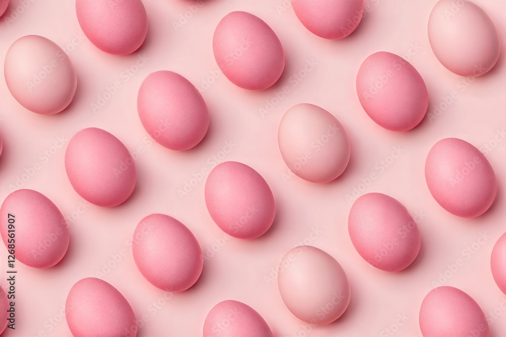 Pink Easter Eggs Pattern Pink Easter Eggs Pattern