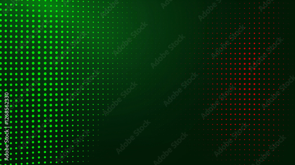Green dotted halftone pattern with abstract design and texture Green dotted halftone pattern with abstract design and texture