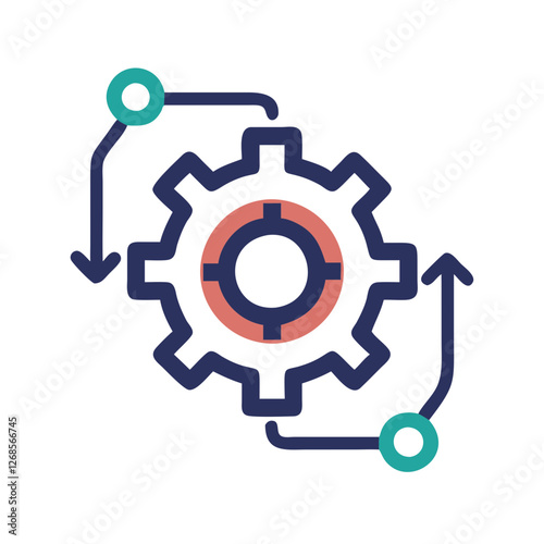 Interconnected gears symbolizing seamless integration and automation processes