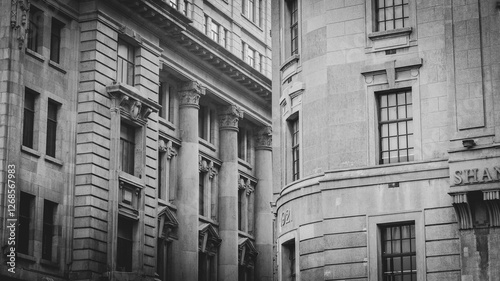 Photography old building in shanghai