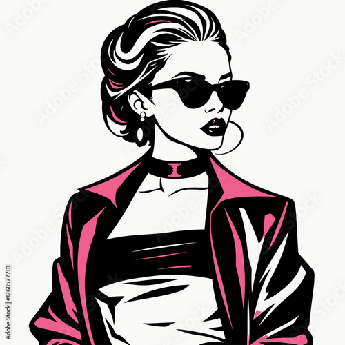 Fashion Lady. vector and PNG