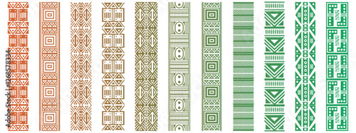 Kufi seamless pattern mega collection. Seamless Islamic pattern icon bundle