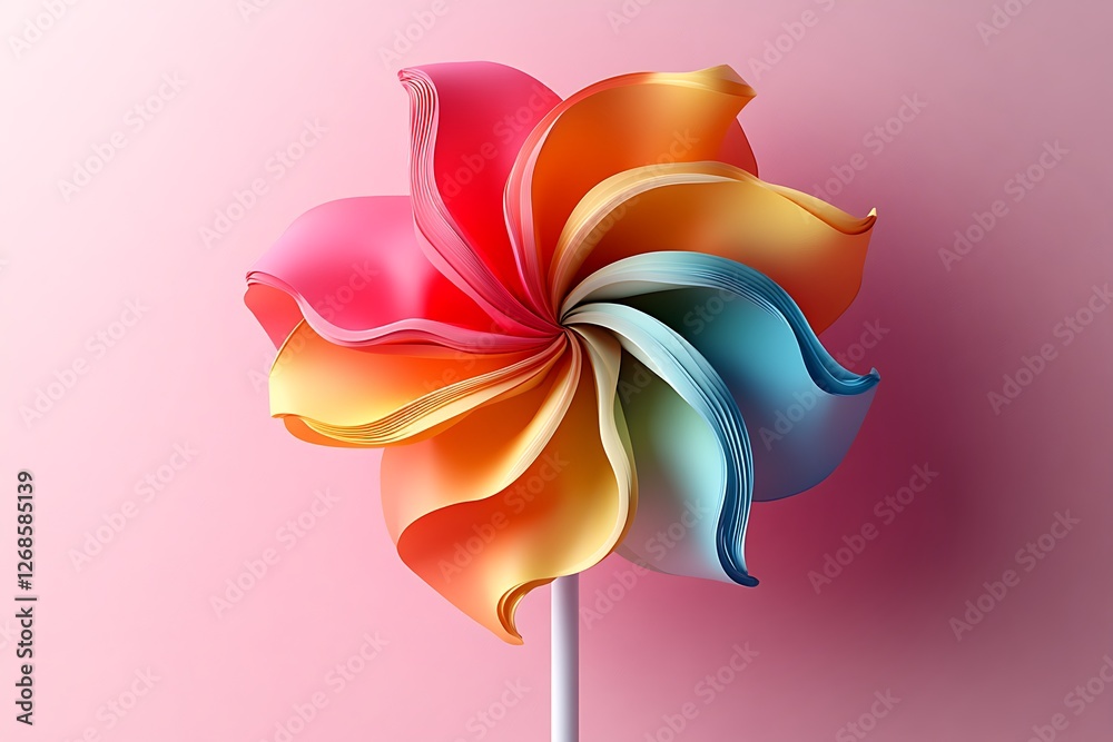 Fototapeta premium colorful pinwheel