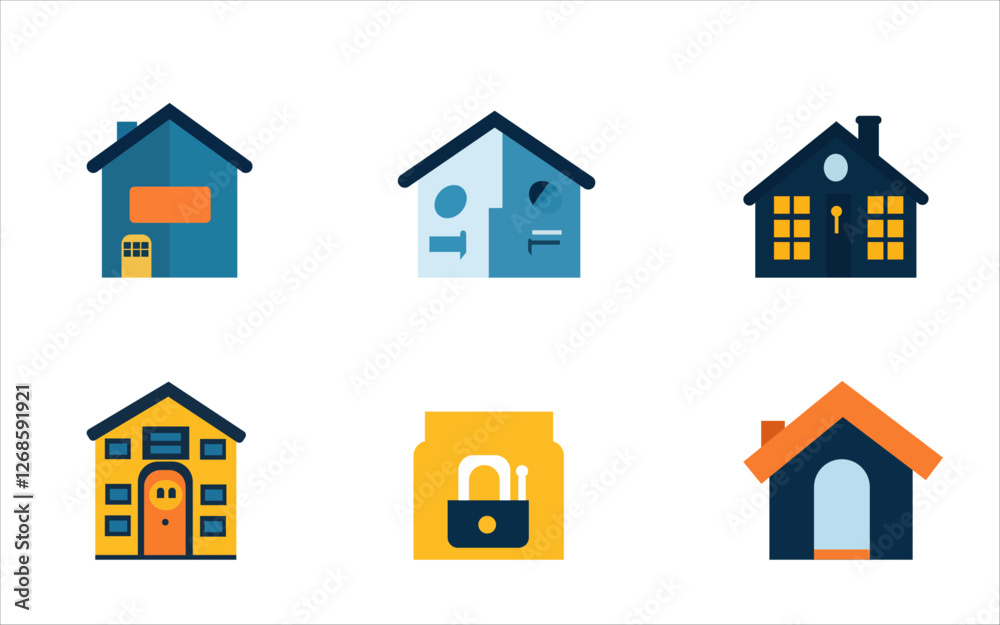 Real Estate Icons Pack for Property Investment and Housing Solutions Real Estate Icons Pack for Property Investment and Housing Solutions