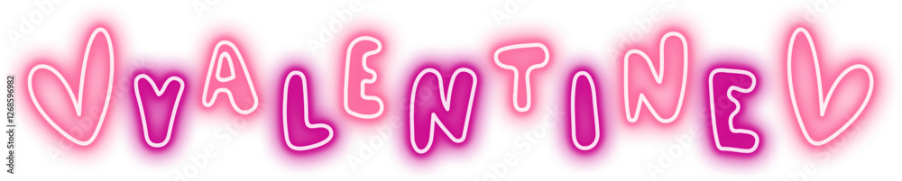 Obraz premium Neon Valentine Sign