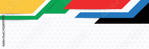 Colorful sport background for olympic international tournament in Paris france 2024. Abstract wave geometric color background with sport athletic style