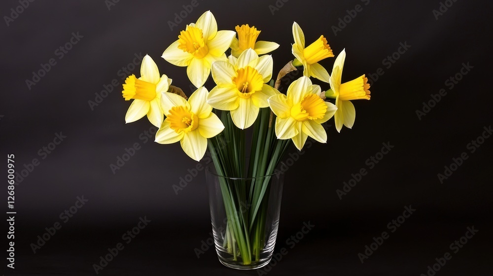 Spring revival daffodils bloom in serene seasonal splendor Spring revival daffodils bloom in serene seasonal splendor