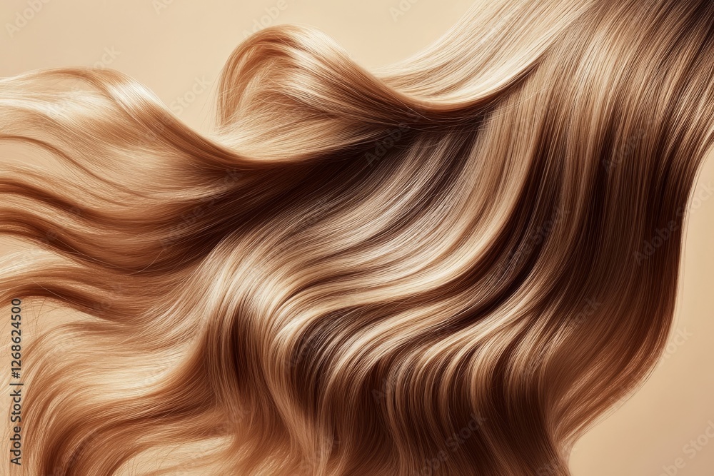 Naklejka premium long brown hair