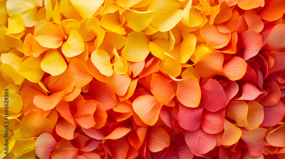 Obraz premium Warm-toned Flower Petals Gradient Background