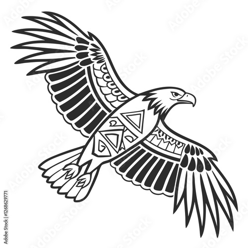 Nazca Lines Peru Vector Illustration - Mysterious Desert Geoglyphs. Perfect for: Peru, Ancient Civilizations, Geoglyphs