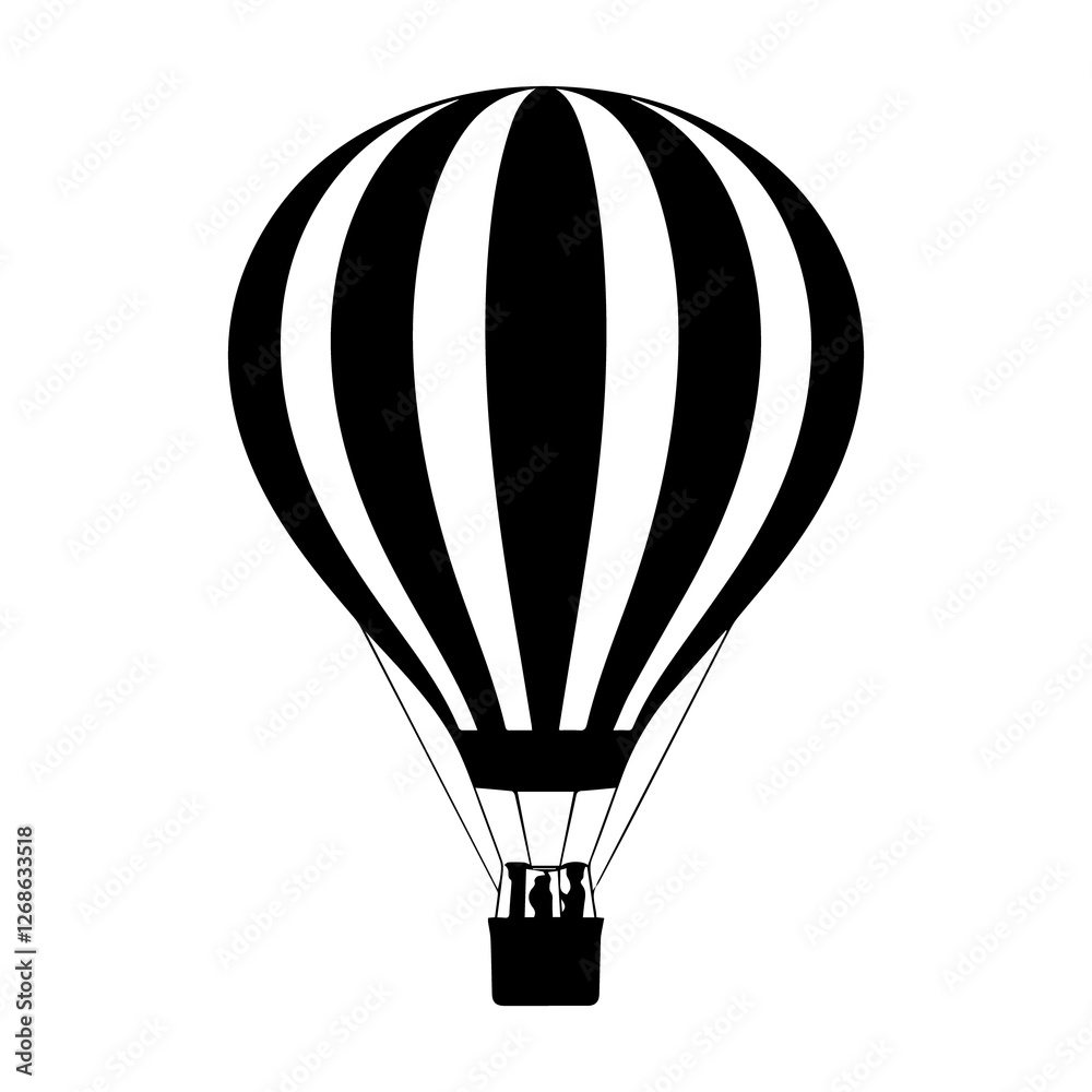 Naklejka premium hot air balloon isolated