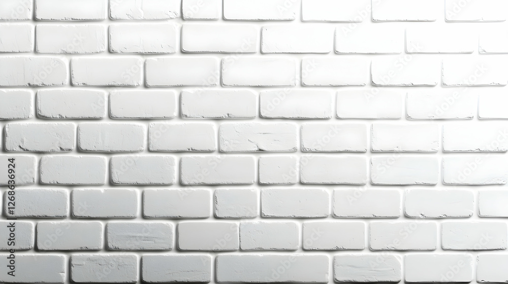 Naklejka premium White Brick Wall Texture Background
