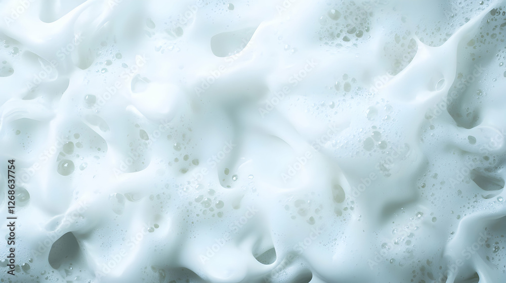 White Creamy Foam Texture Background White Creamy Foam Texture Background