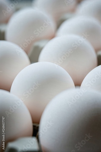 White Eggs in a Carton