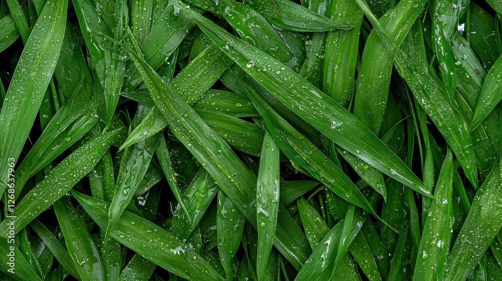 Raindrops on green grass nature close-up outdoor freshness tranquility Raindrops on green grass nature close-up outdoor freshness tranquility