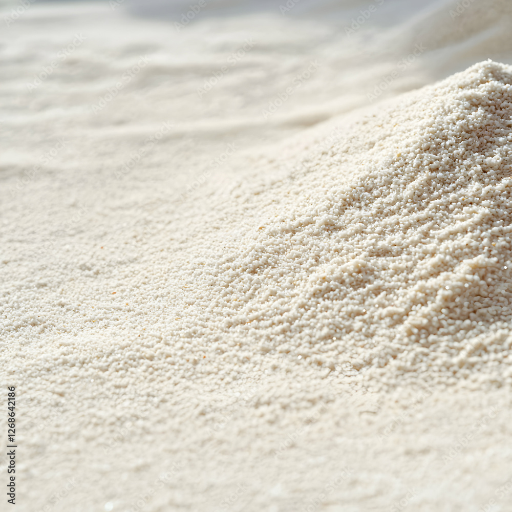 White Sand Texture Background: Close Up of Fine Grained Sand Pile White Sand Texture Background: Close Up of Fine Grained Sand Pile