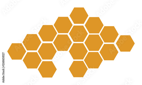 Honeycomb bee icon on white background. honeycomb icon for your web site design, logo, app, UI. flat style. honey comb sign.  Vector Illustration .