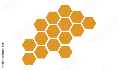 Honeycomb bee icon on white background. honeycomb icon for your web site design, logo, app, UI. flat style. honey comb sign.  Vector Illustration .