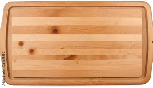 wood cutting board isolated on white background