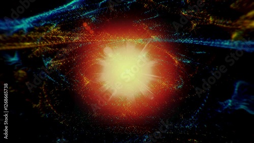 abstract background with light in space