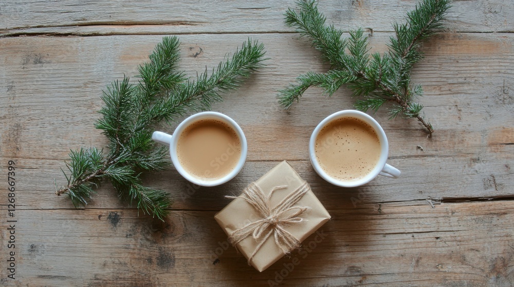 cozy winter coffee break with gift cozy winter coffee break with gift