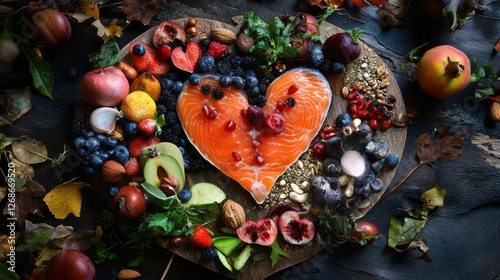 heart-healthy food selection photo