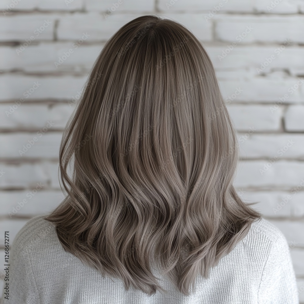 Naklejka premium woman with long hair