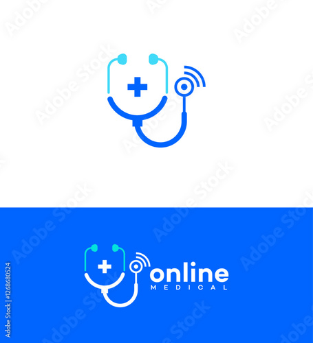 Telemedicine Logo Online Medical Consultation, Wireless Healthcare