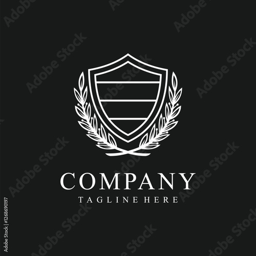 shield emblem logo, shield logo design