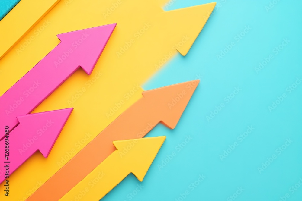 A colorful background with pink, yellow, and blue stripes, with ample copy space for text. A colorful background with pink, yellow, and blue stripes, with ample copy space for text.