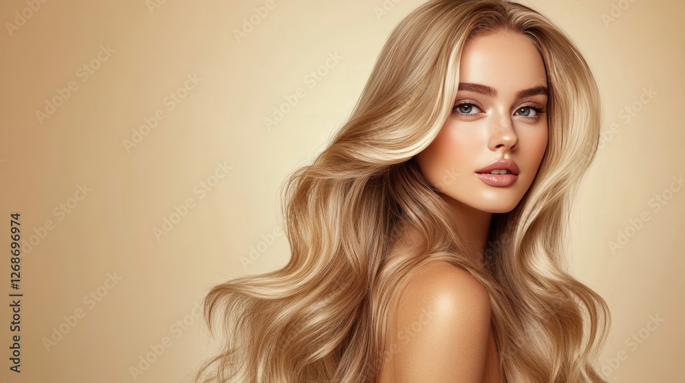 Naklejka premium hair style hairstyle