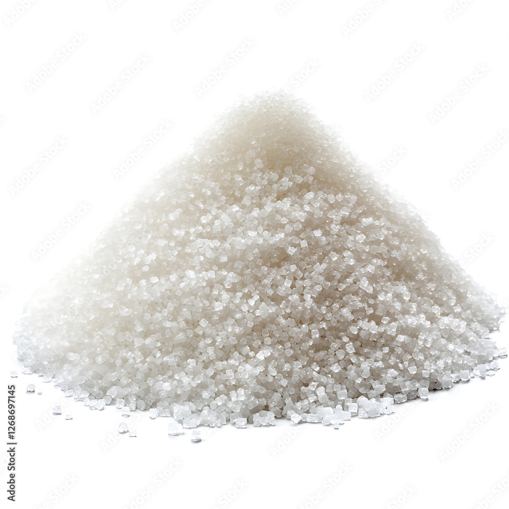 sugar pile isolated on white background close up. High quality photo sugar pile isolated on white background close up. High quality photo