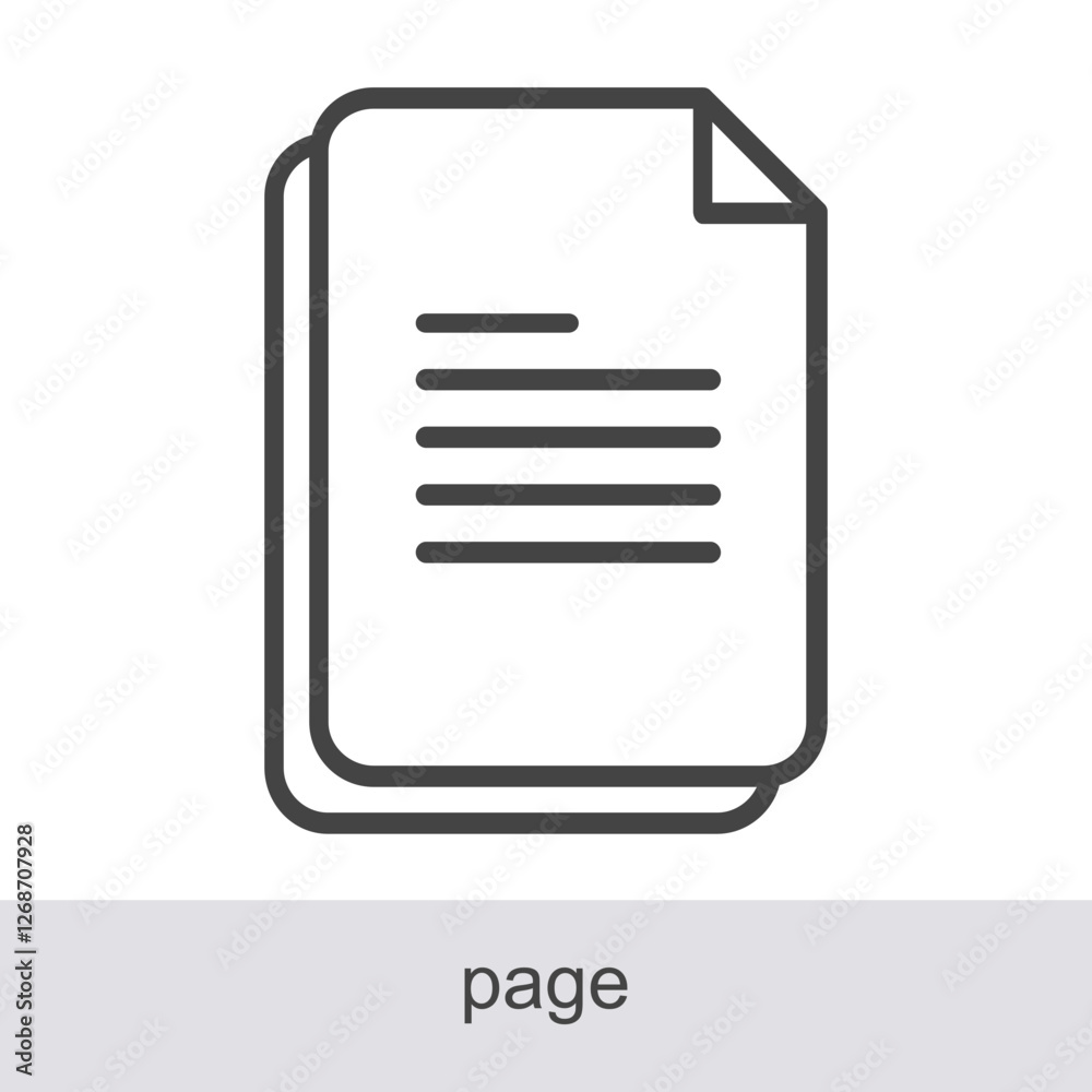 Page Icon Element For Design Graphic Page Icon Element For Design Graphic