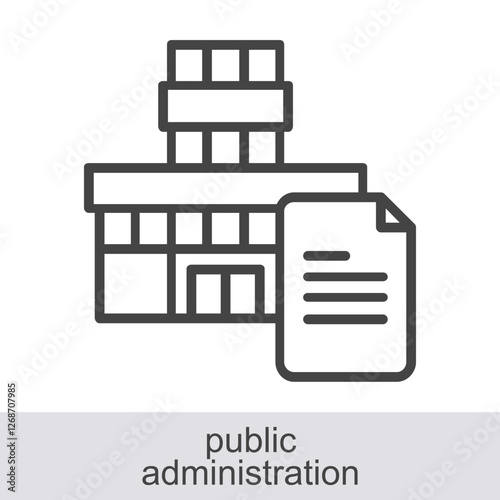 Public Administration Icon Element For Design Graphic