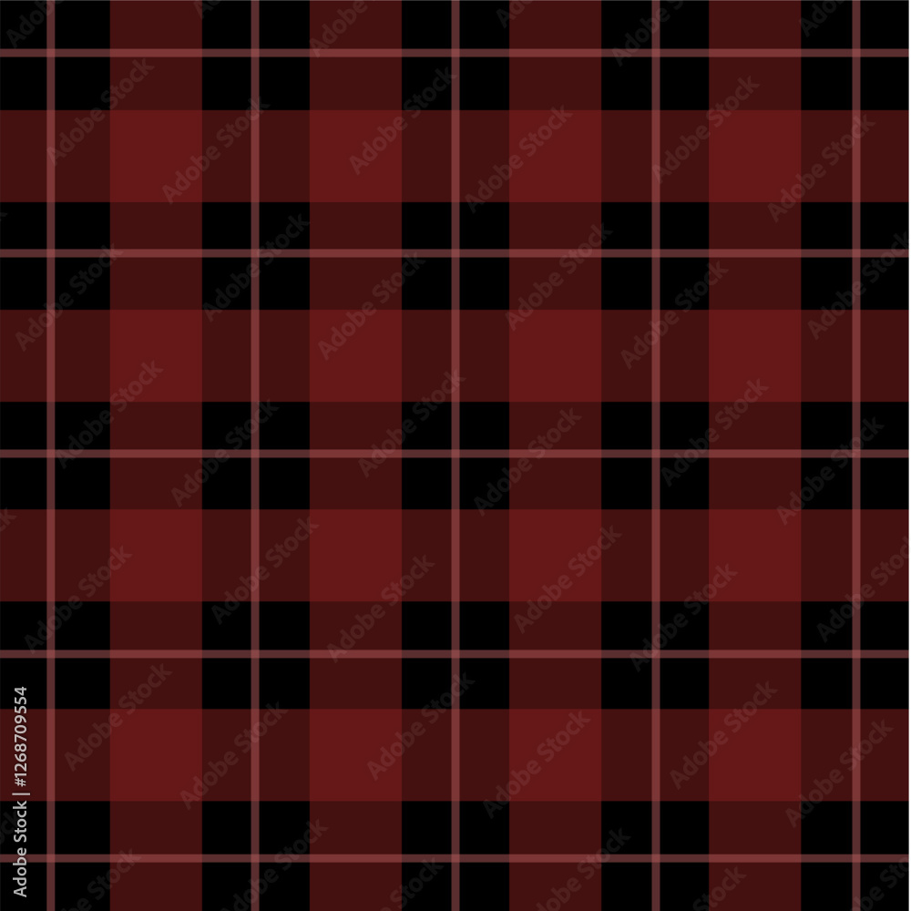 Classic red and black plaid pattern in a timeless tartan style. Perfect for backgrounds, fashion, scarves, blankets, and graphic design projects. High-resolution Classic red and black plaid pattern in a timeless tartan style. Perfect for backgrounds, fashion, scarves, blankets, and graphic design projects. High-resolution